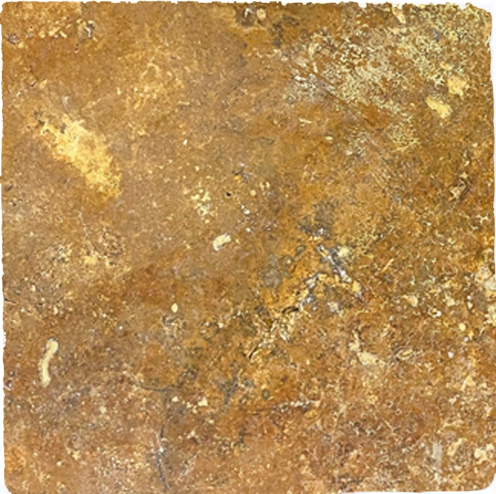 Azulejo travertino piedra natural oro amarillo azulejo de piedra natural marrón dorado aspecto antiguo azulejo de suelo azulejo de cocina pared - MOSF-45-51030
