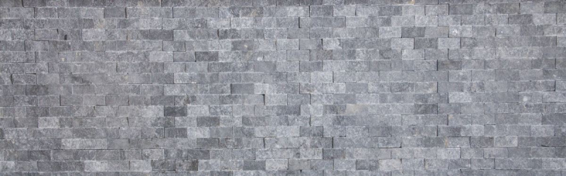 Muestra de mano mosaico piedra pared mármol piedra natural gris antracita Ladrillo Splitface gris Mármol 3D MOS40-48196_m