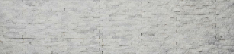 Muestra de mano mosaico azulejo mármol piedra natural blanco Ladrillo Splitface Ibiza Azúcar Mármol 3D MOS45-0204_m