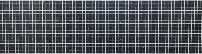 Mosaico de azulejos de cuarzo compuesto de piedra artificial Artificial negro MOS46-ASM22