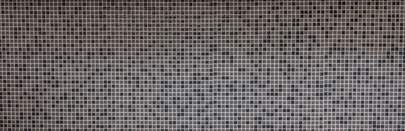 Mosaico de vidrio Revestimiento de pared sostenible Azulejo Reciclaje Esmalte gris-marrón mate MOS140-05G