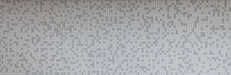Mosaico de vidrio Revestimiento de pared sostenible Azulejo Reciclaje Esmalte blanco mate MOS140-07W