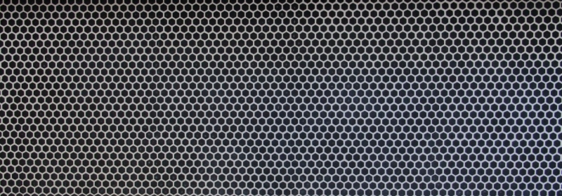 Mosaico de vidrio Revestimiento de pared sostenible Azulejo Reciclaje Hexágono Esmalte antracita negro mate MOS140-HX11B