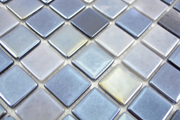 Muestra de mano mosaico ECO Reciclaje GLAS ECO antracita metalizado MOS350-08_m