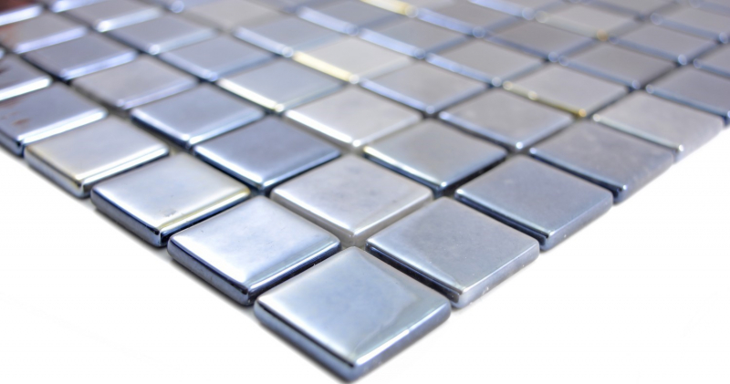 Muestra de mano mosaico ECO Reciclaje GLAS ECO antracita metalizado MOS350-08_m