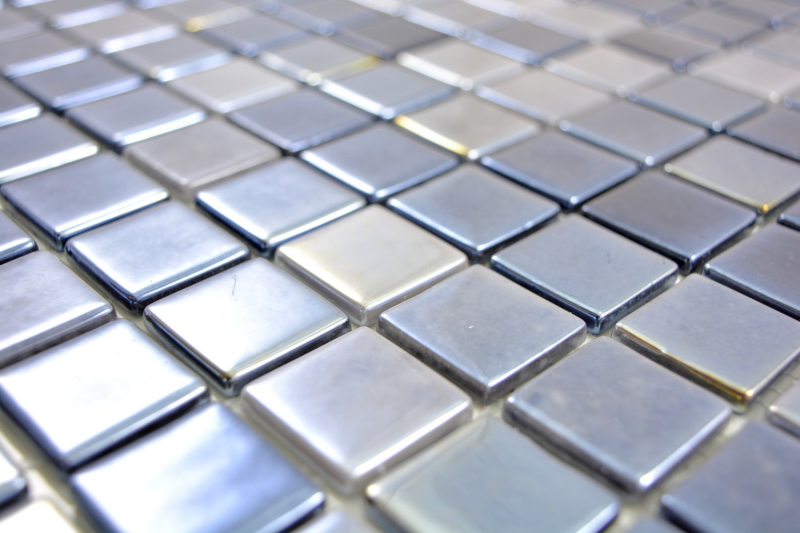 Muestra de mano mosaico ECO Reciclaje GLAS ECO antracita metalizado MOS350-08_m