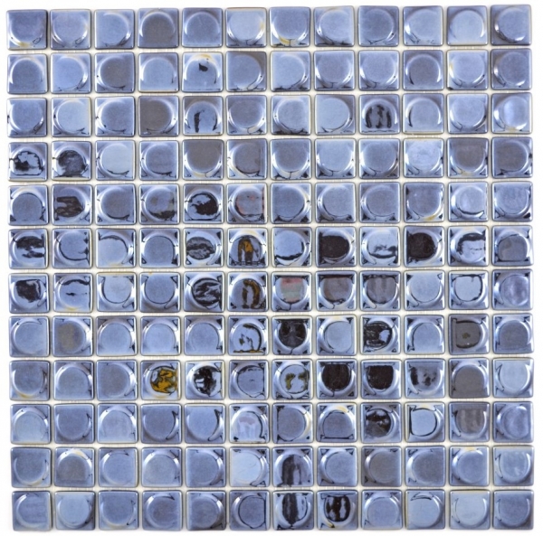 Muestra de mano mosaico ECO Reciclaje GLAS ECO negro metálico 3DR MOS350-18_m