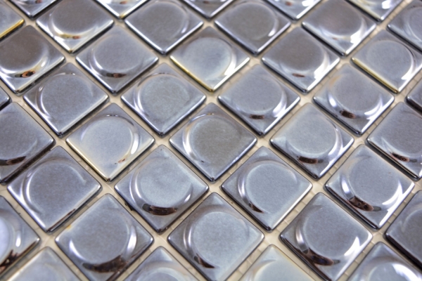 Muestra de mano mosaico ECO Reciclaje GLAS ECO negro metálico 3DR MOS350-18_m