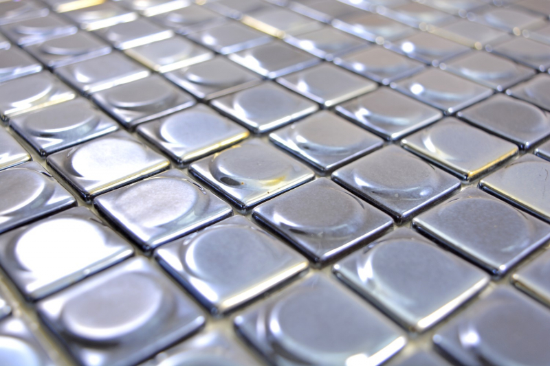 Muestra de mano mosaico ECO Reciclaje GLAS ECO negro metálico 3DR MOS350-18_m