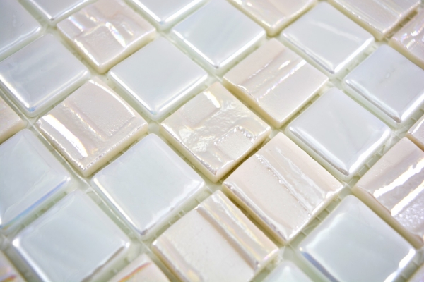 Muestra de mano mosaico ECO Reciclaje GLAS ECO blanco metálico 3D MOS355-11_m