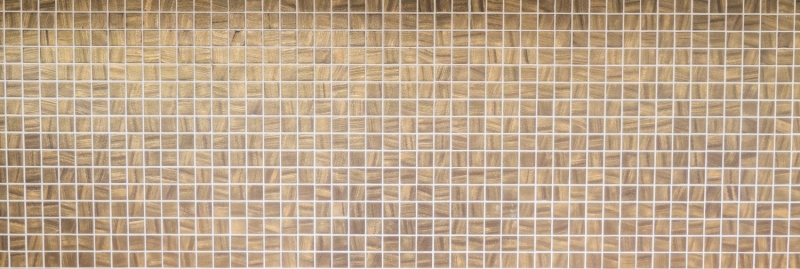 Mosaico de vidrio sostenible revestimiento de paredes azulejo espejo reciclaje oro satinado MOS360-05