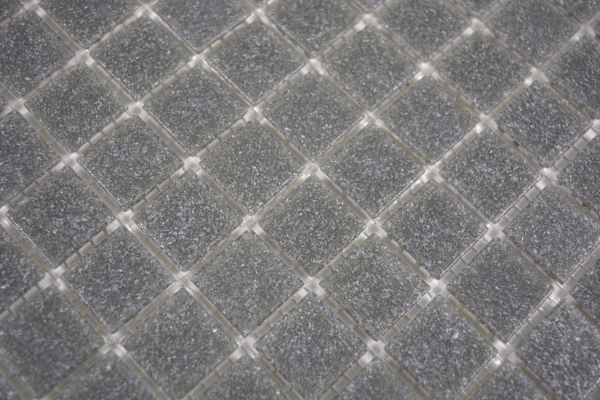 Muestra de mano mosaico vidrio gris pared azulejo baño azulejo ducha splashback azulejo backsplash MOS200-A09-N_m