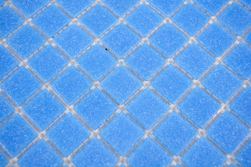Muestra de mano mosaico azulejo vidrio azul pared azulejo baño azulejo ducha splashback azulejo backsplash MOS200-A14-N_m