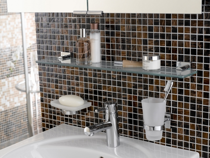 Mosaico de vidrio mosaico azulejos de oro beige cobre marrón ducha splashback azulejo backsplash MOS54-1306
