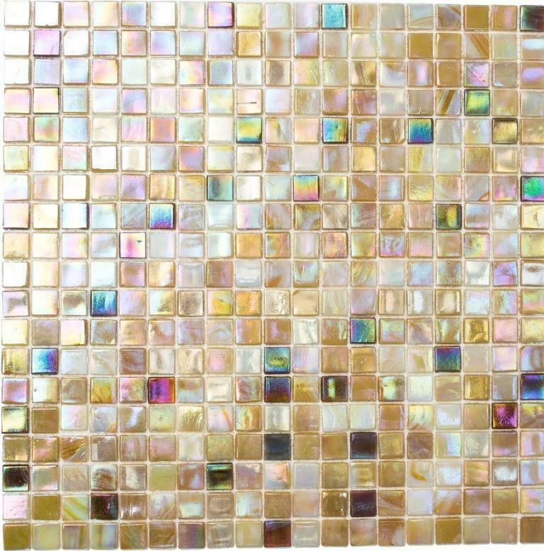 Muestra de mano azulejo de mosaico de vidrio de color arena azulejo de pared azulejo de baño azulejo ducha splashback azulejo backsplash MOS58-1204_m