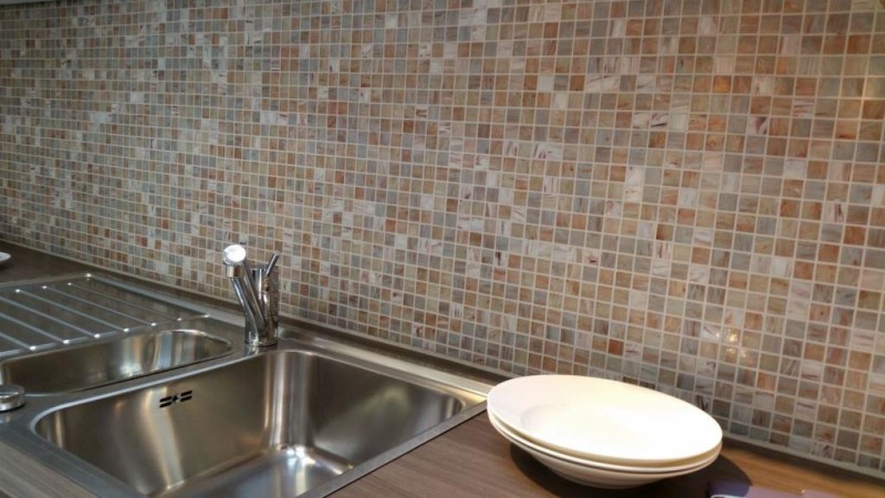 Mosaico de vidrio mosaico azulejos beige gris cobre azulejos de pared azulejos de baño ducha salpicaduras de azulejos backsplash MOS54-0104