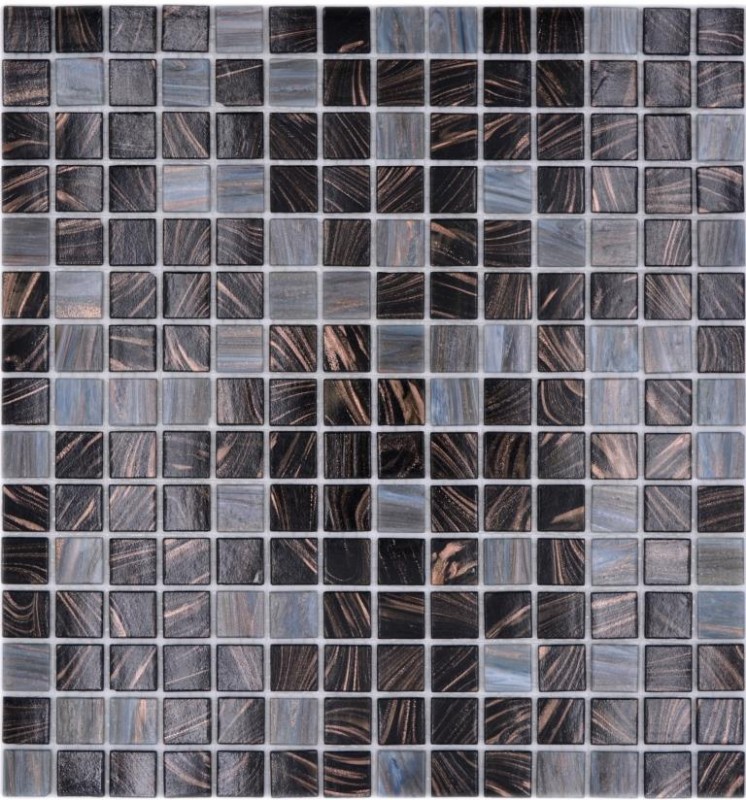 Muestra de mano mosaico azulejo vidrio oro seda gris oscuro pared azulejo baño azulejo ducha splashback azulejo espejo MOS54-0108_m