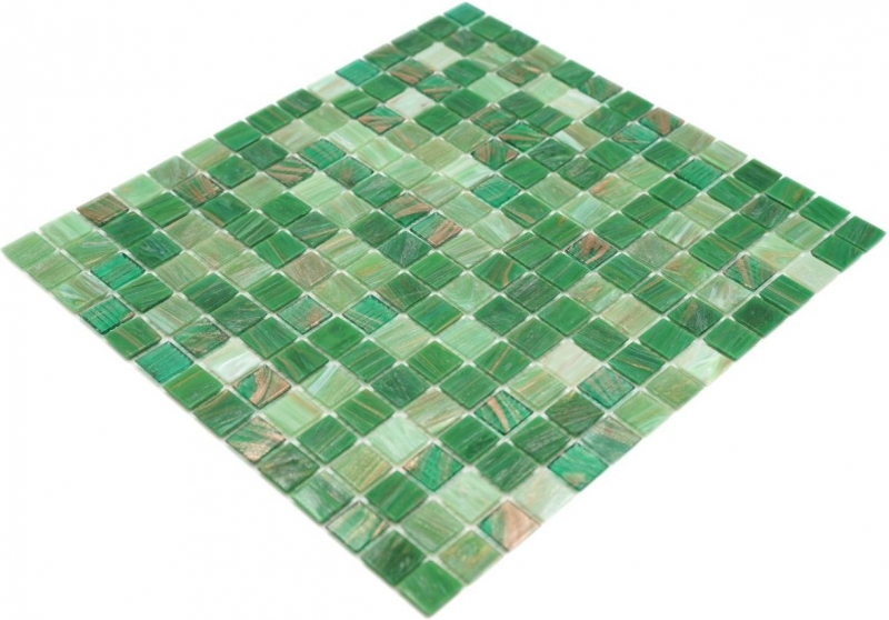 Mosaico de vidrio mosaico azulejos verde menta cobre azulejo backsplash cocina splashback MOS54-0504