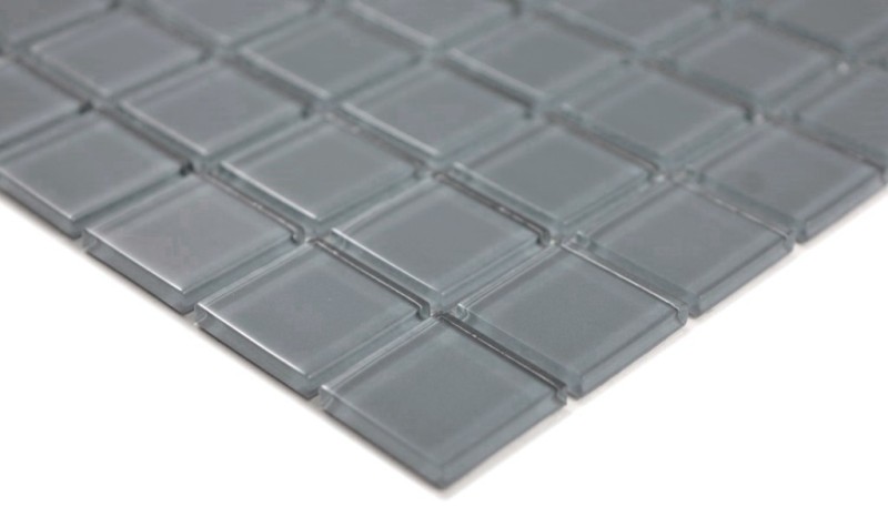 Mosaico de azulejos de vidrio mosaico gris antracita piscina mosaico piscina mosaico MOS63-0202