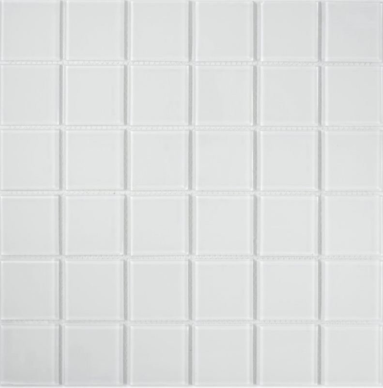 Mosaico de azulejos de vidrio mosaico superwhite BAÑO WC cocina PARED mosaico estera MOS69-0101