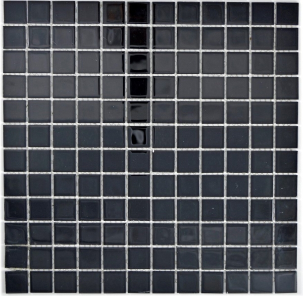 Mosaico de azulejos de vidrio mosaico negro piscina mosaico piscina mosaico MOS63-0302