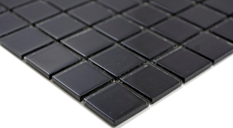 Mosaico de azulejos de vidrio mosaico negro piscina mosaico piscina mosaico MOS63-0302