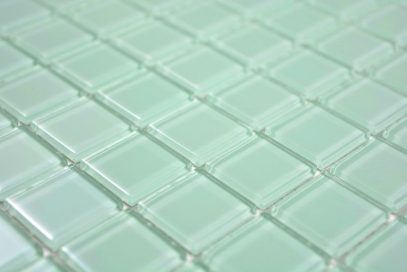 Mosaico de azulejos de vidrio mosaico verde claro turquesa menta mosaico de la piscina MOS63-0107