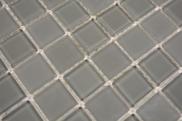 Mosaico de azulejos de vidrio mosaico antracita gris mate/brillante piscina mosaico piscina mosaico MOS63-2602