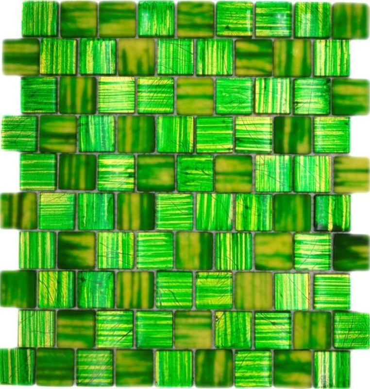 Mosaico mosaico de vidrio translúcido Cristal esmerilado verde claro mate esmerilado MOS78-CF83