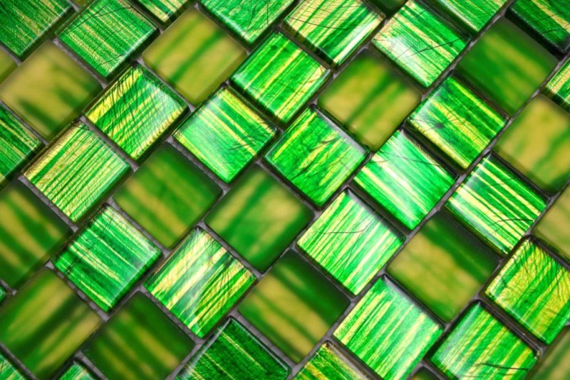 Mosaico mosaico de vidrio translúcido Cristal esmerilado verde claro mate esmerilado MOS78-CF83
