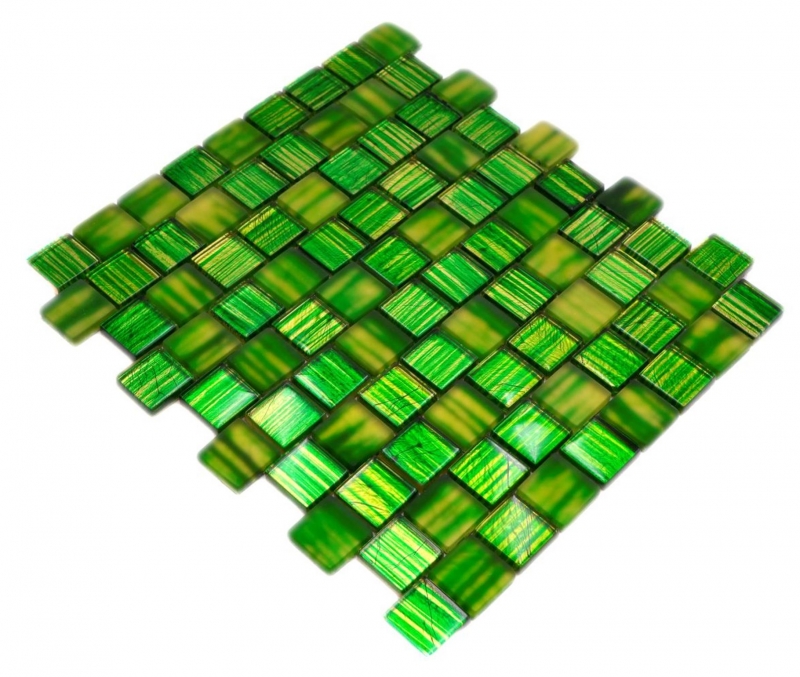 Mosaico mosaico de vidrio translúcido Cristal esmerilado verde claro mate esmerilado MOS78-CF83
