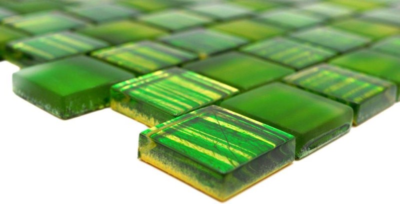 Mosaico mosaico de vidrio translúcido Cristal esmerilado verde claro mate esmerilado MOS78-CF83