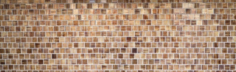 Mosaico de azulejos de vidrio mosaico Cristal esmerilado vidrio marrón claro mate esmerilado MOS78-CF85