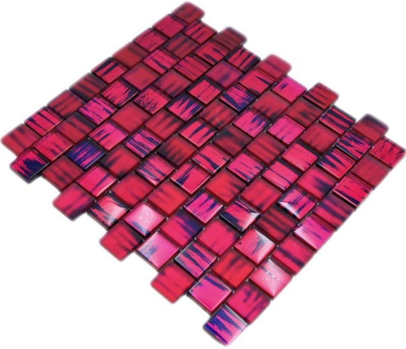 Mosaico de azulejos de vidrio mosaico Cristal esmerilado vidrio rosa claro mate esmerilado MOS78-CF87