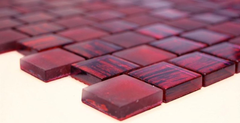 Mosaico de azulejos de vidrio mosaico Cristal esmerilado vidrio rosa claro mate esmerilado MOS78-CF87