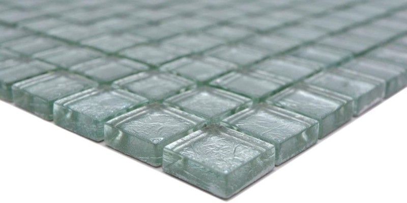 Mosaico de vidrio de plata mosaico de azulejos estructura de azulejos backsplash pared de la cocina MOS123-8SB16