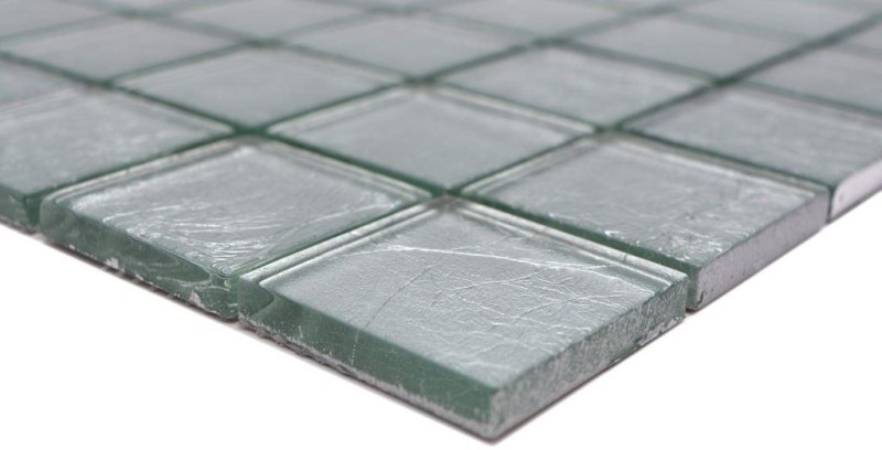 Mosaico de vidrio de plata mosaico de azulejos estructura de azulejos backsplash pared de la cocina MOS123-8SB26