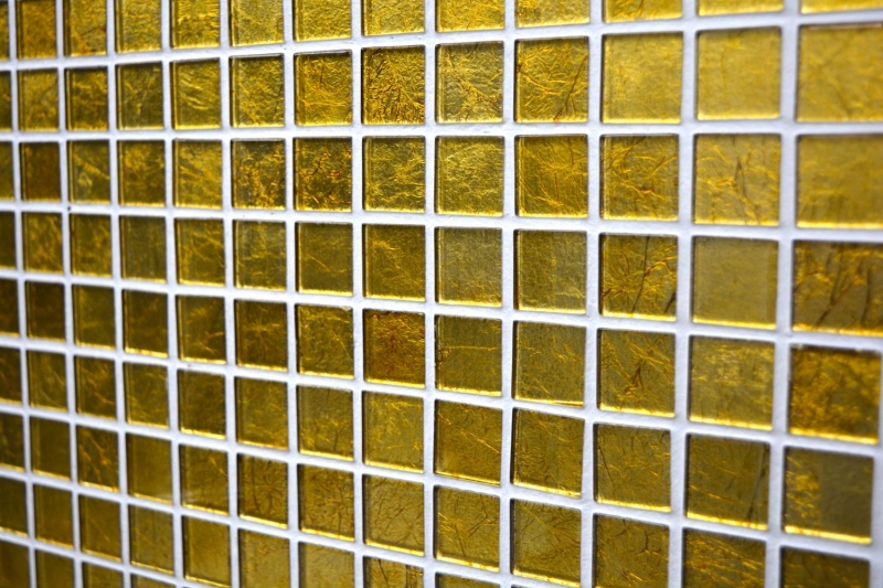 Mosaico de vidrio de oro mosaico de azulejos estructura de azulejos backsplash cocina ducha pared MOS120-0742