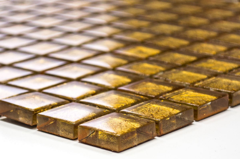 Mosaico de vidrio de oro mosaico de azulejos estructura de azulejos backsplash cocina ducha pared MOS120-0782