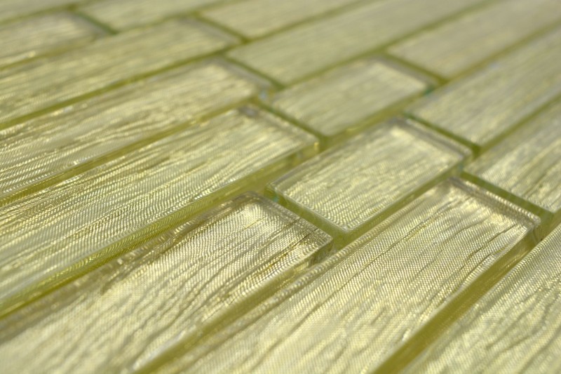 Mosaico de vidrio de oro mosaico de azulejos compuesto chic backsplash cocina ducha pared MOS86-8CGO