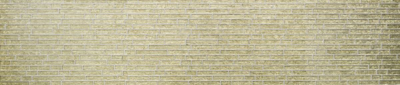 Muestra de mano mosaico mosaico de vidrio compuesto translúcido Crystal Chic oro MOS86-8CGO_m