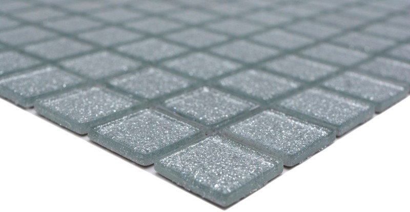 Mosaico de vidrio mosaico de plata azulejo brillo azulejo backsplash pared de la cocina MOS60-0207