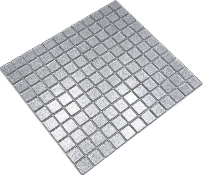 Mosaico de vidrio mosaico de plata azulejo brillo azulejo backsplash pared de la cocina MOS60-0207
