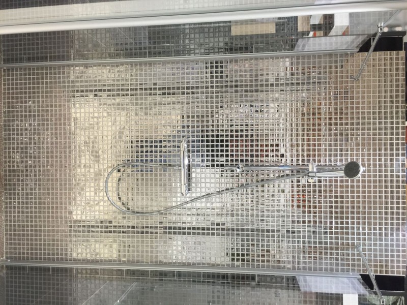 Mosaico de azulejos de mosaico de vidrio galvanoplastia de plata BAÑO WC cocina PARED MOS60-0206