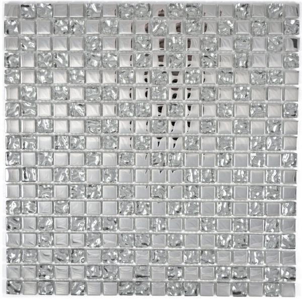 Mosaico de vidrio mosaico de vidrio galvanoplastia de plata BAÑO WC cocina PARED MOS92-0218