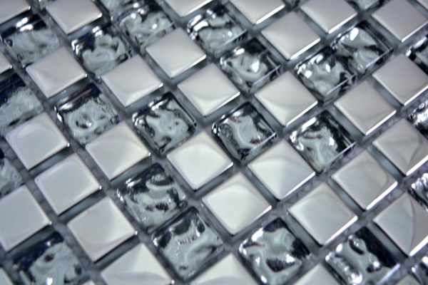 Mosaico de vidrio mosaico de vidrio galvanoplastia de plata BAÑO WC cocina PARED MOS92-0218