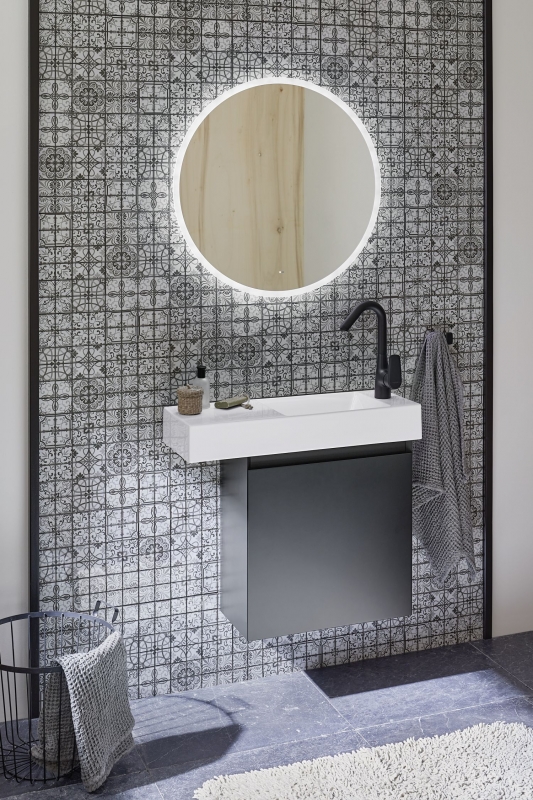 Mosaico de vidrio retro vintage mosaico azulejos azulejos backsplash blanco gris pared de la cocina MOS68-Retro-G