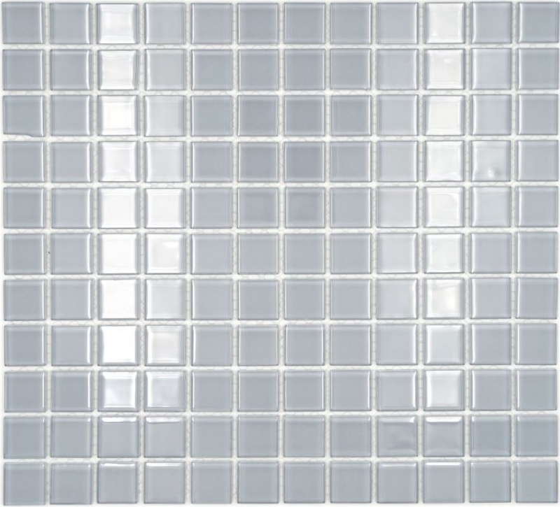 Mosaico de azulejos de vidrio mosaico gris claro piscina mosaico piscina mosaico MOS60-0204