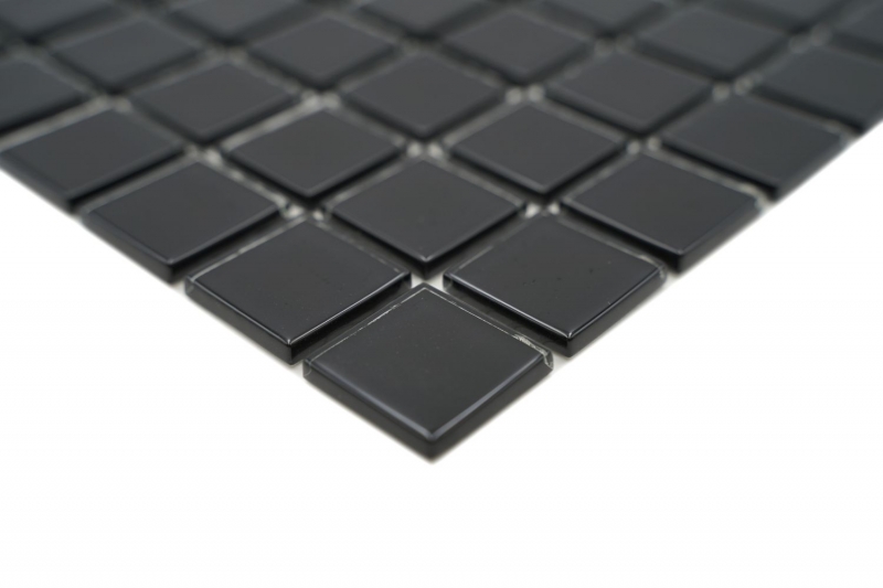 Mosaico de azulejos de vidrio mosaico negro mosaico estera piscina mosaico piscina mosaico MOS60-0304