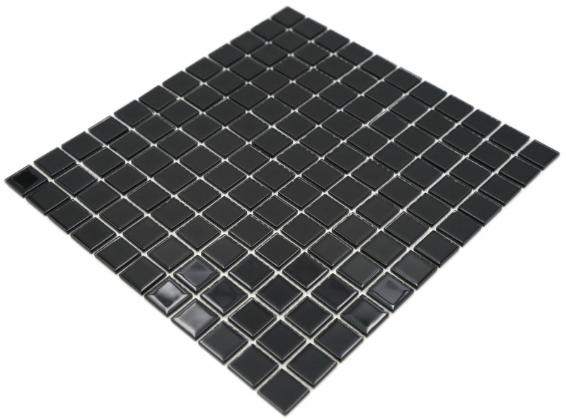 Mosaico de azulejos de vidrio mosaico negro mosaico estera piscina mosaico piscina mosaico MOS60-0304